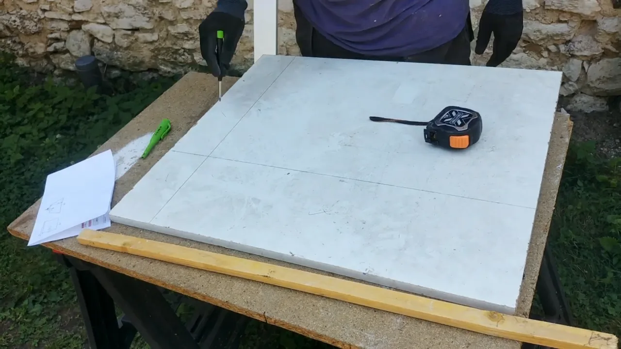 Préparer la planche fixe