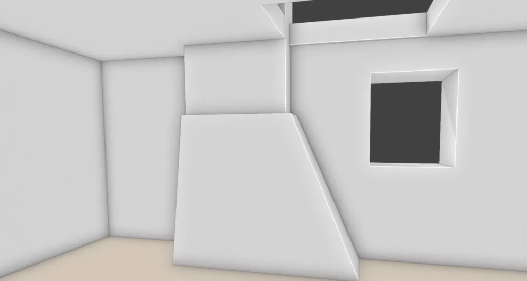 création de la chambre en 3D avec Blender