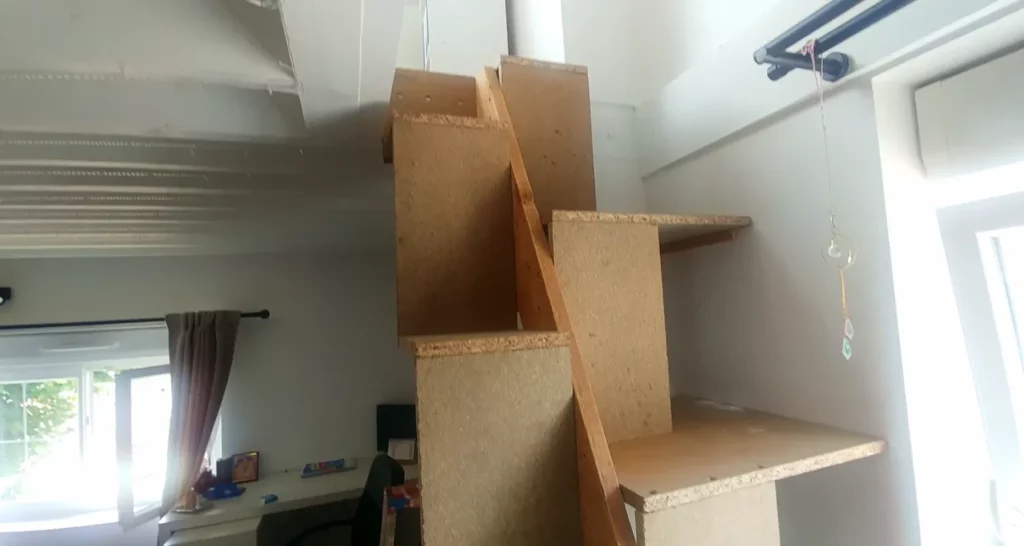 l'escalier japonais est prêt