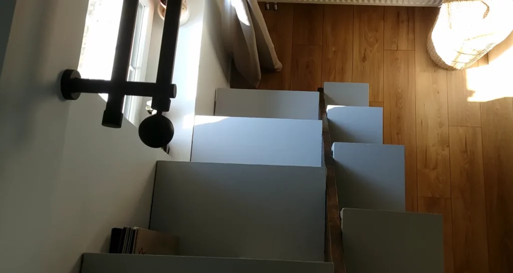 vue du dessus de l'escalier japonais terminé